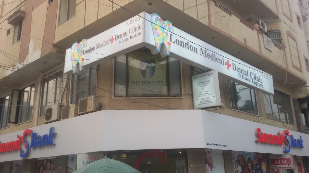 London Dental Clinic building on Badar Commercial Street 10, DHA Phase V Extension, Karachi